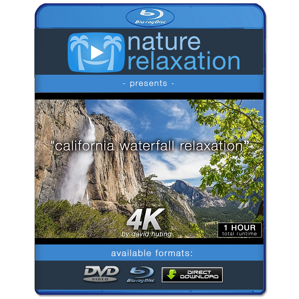 "California Waterfall Relaxation" 1 HR Dynamic 4K Nature Video