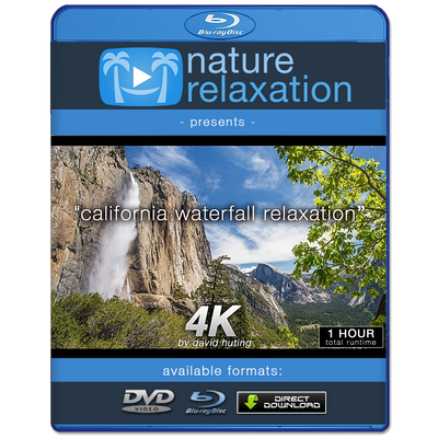 "California Waterfall Relaxation" 1 HR Dynamic 4K Nature Video