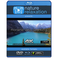 "Moraine Lake Sparkling" 1HR Static Nature Relaxation Video 4K