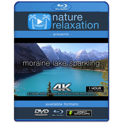 "Moraine Lake Sparkling" 1HR Static Nature Relaxation Video 4K