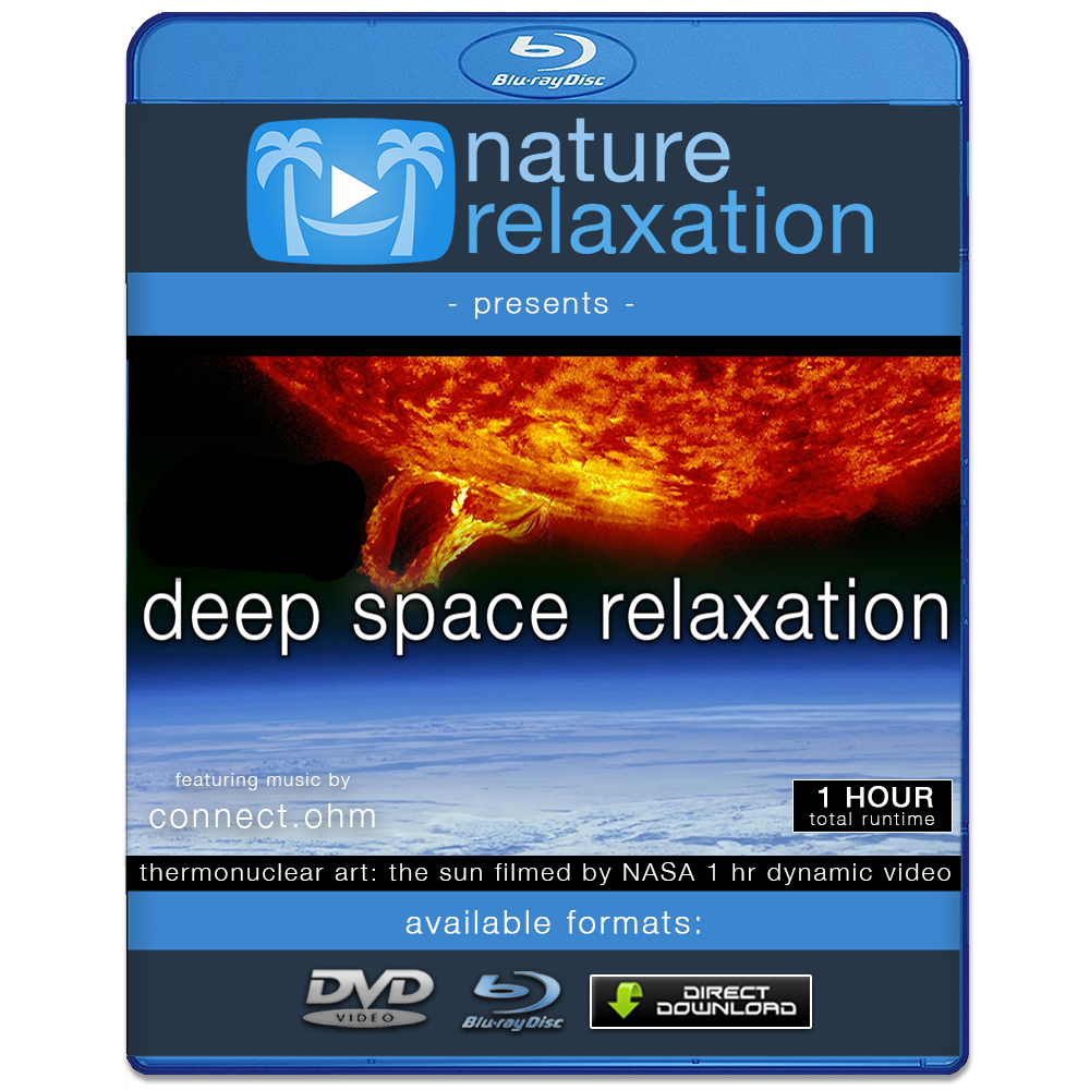 "Deep Space Relaxation" The Sun 1 HR Dynamic 4K Video w Music