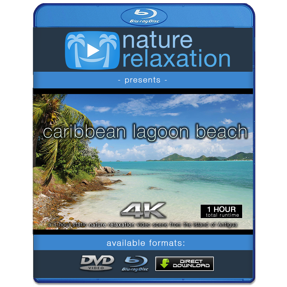 "Caribbean Lagoon Beach" 1 Hour 4K Static Nature Video