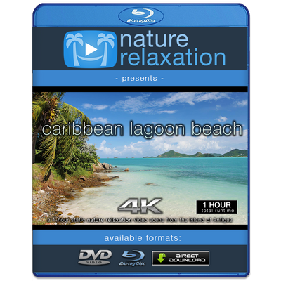 "Caribbean Lagoon Beach" 1 Hour 4K Static Nature Video