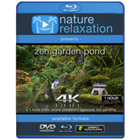 "Zen Garden Pond" 1 HR Static Nature Video Screensaver 4K