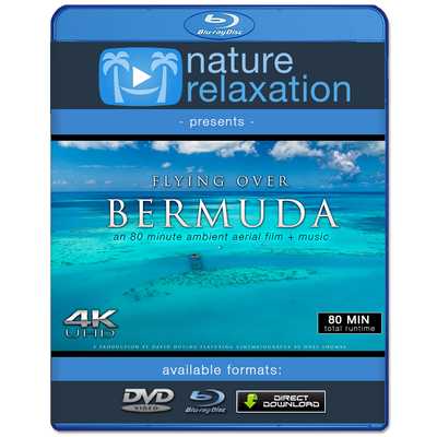 "Flying Over Bermuda" 80 Min Aerial/Drone Film + Music (4K)