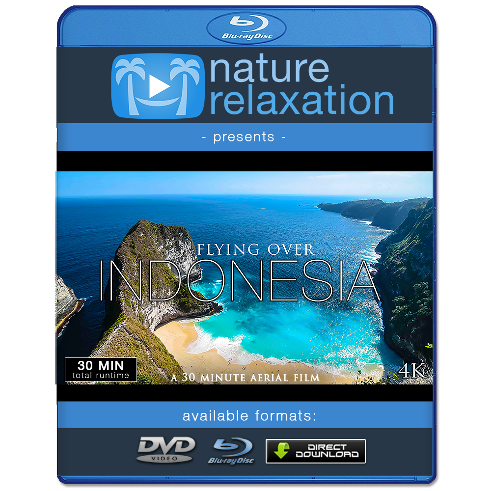 "Flying Over Indonesia" Bali & East Java 30 Minute Aerial Nature Film in 4K