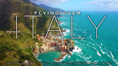 "Flying Over Italy" Cinque Terre Coast 1 HR Drone Film + Music in 4K