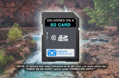 "Havasu Falls Flowing"1 HR Static Nature Video Scene HD