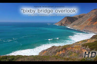 "Bixby Bridge Overlook" 1 HR Static Nature Scene HD 1080p