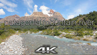 "Patagonia Mountain River" 1 HR  Static Nature Video 4K