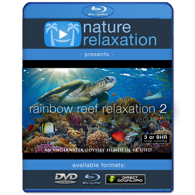 "Rainbow Reef Relaxation II" 3 or 9 Hour Undersea Nature Film + Music 4K