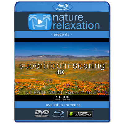 "Superbloom Soaring" Spring Bloom 1 Hour Aerial Film + Music 4K