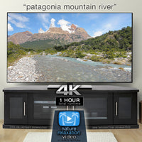 "Patagonia Mountain River" 1 HR  Static Nature Video 4K