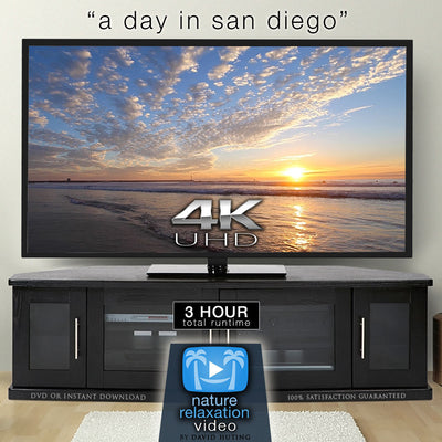 "A Day in San Diego" 3 Hours of Pure 4K Coastal Beach Scenes