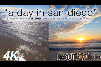 "A Day in San Diego" 3 Hours of Pure 4K Coastal Beach Scenes