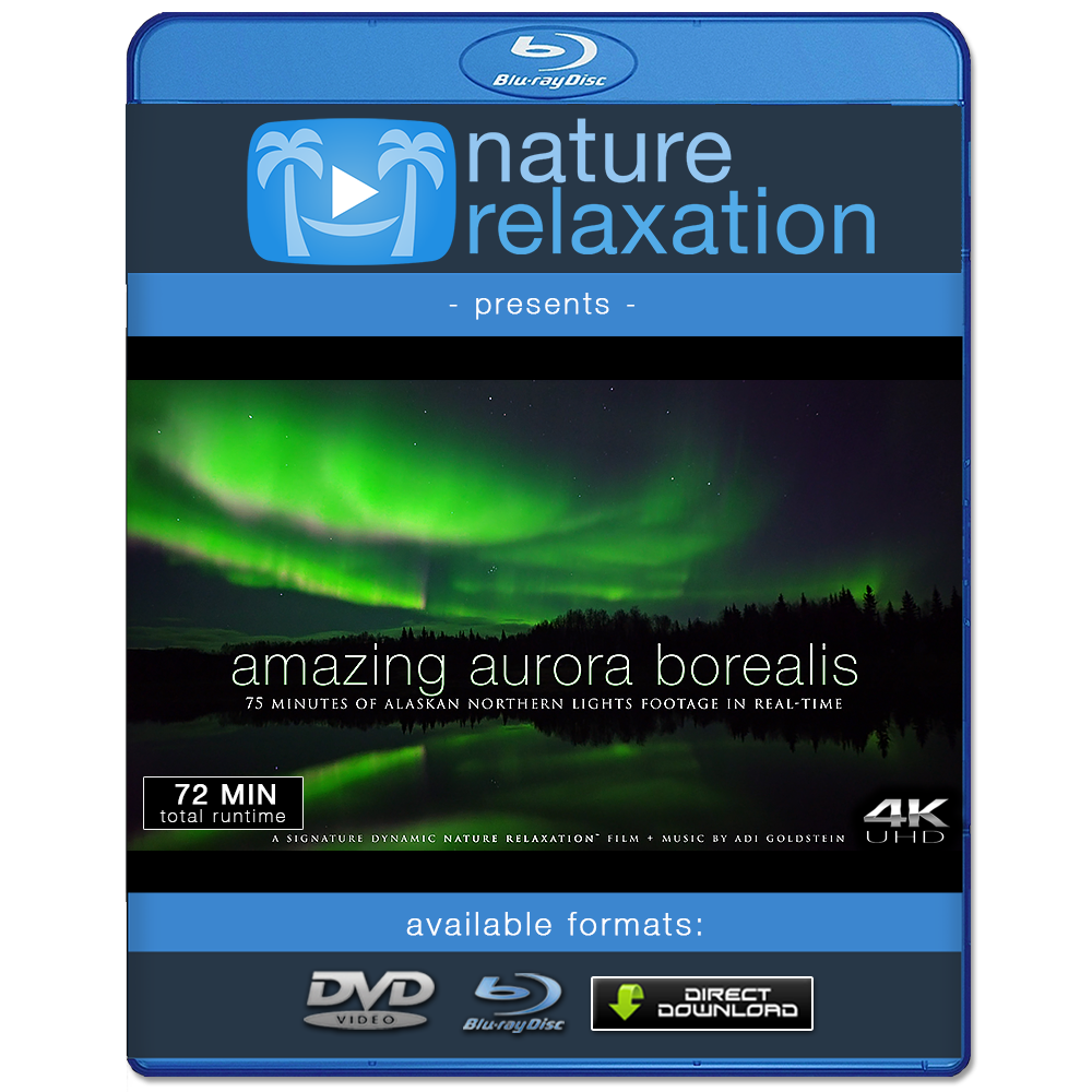 "Amazing Aurora Borealis" Alaska 72 Minute Northern Lights Video (4K)