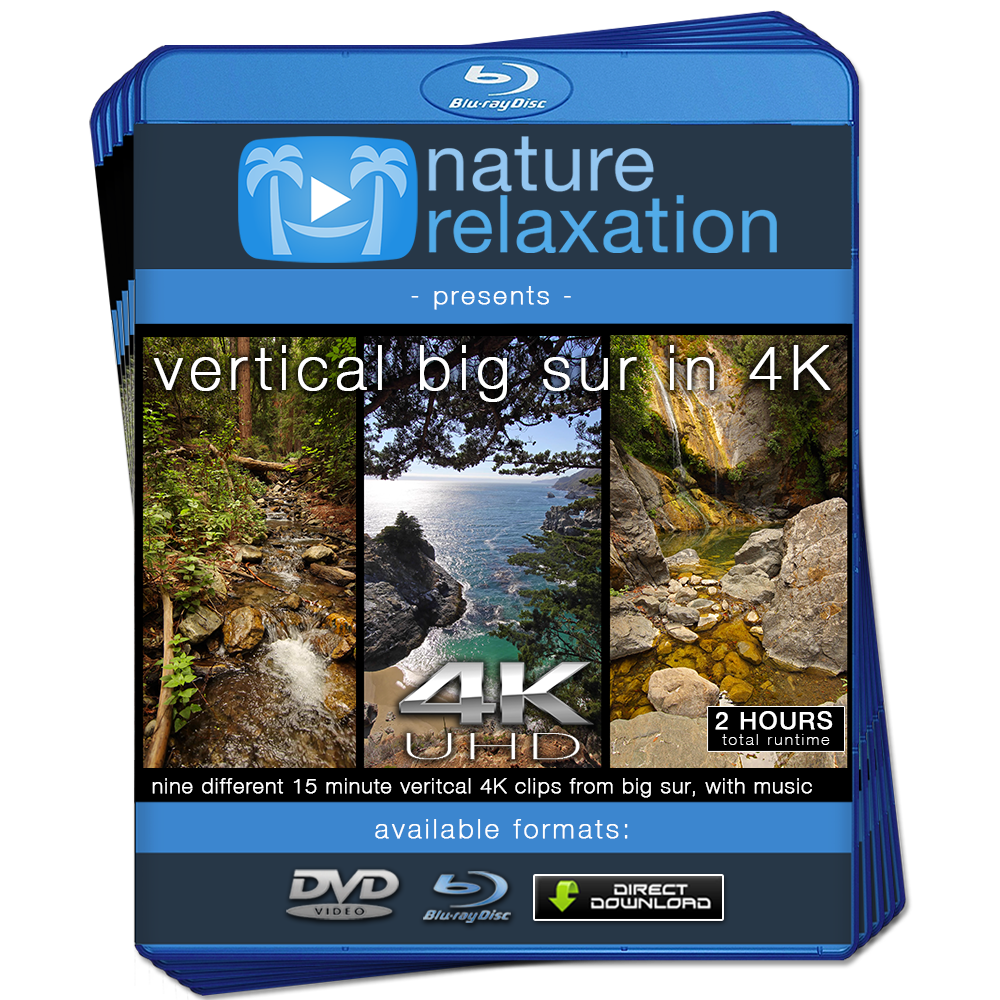 "Big Sur in 4K" 8 Spectacular Vertical-Oriented 4K Nature Scenes - Bundle