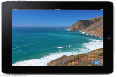 "Bixby Bridge Overlook" 1 HR Static Nature Scene HD 1080p