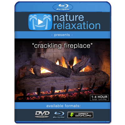 "Crackling Fireplace" Looping Nature Relaxation Video Screensaver HD 1080p