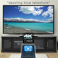 "Dazzling Blue Lakeshore" 1 HR Static New Zealand Video 4K