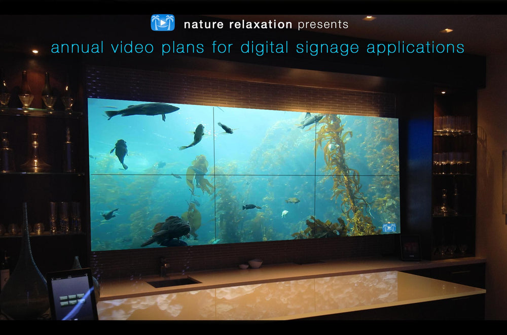 The Annual Nature Relaxation Plan for Digital Signage Applications