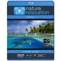 "Swimming With Dolphins" 10 MIN Dynamic Music Therapy Video HD