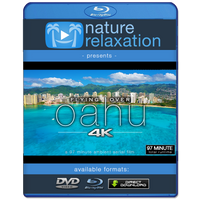 "Flying Over Oahu" Hawaii 1.5 HR Aerial Film in 4K UHD w/ Music