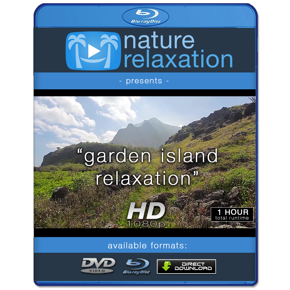 "Garden Island Relaxation" Tropical 1 Hour Nature Relaxation Video HD 1080p