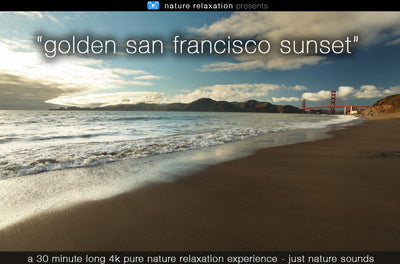 "Golden San Francisco Sunset" 30 MIN Dynamic Nature Video 4K