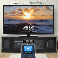 "Hawaii Sunrise Waves" 1 HR Static 4K Nature Video