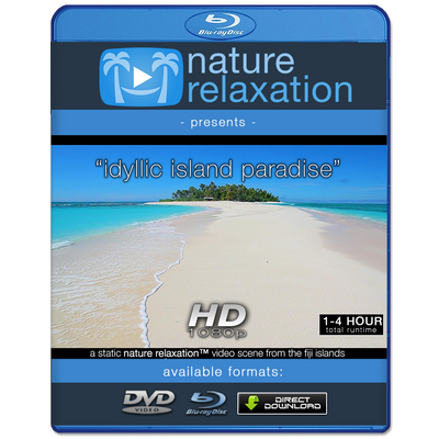 "Idyllic Island Beach" Tropical Static Nature Video Scene HD