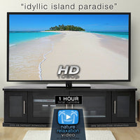 "Idyllic Island Beach" Tropical Static Nature Video Scene HD