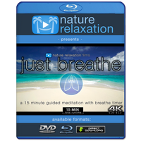 "Just Breathe" Guided Meditation Video + Breathe Timer & Music in 4K