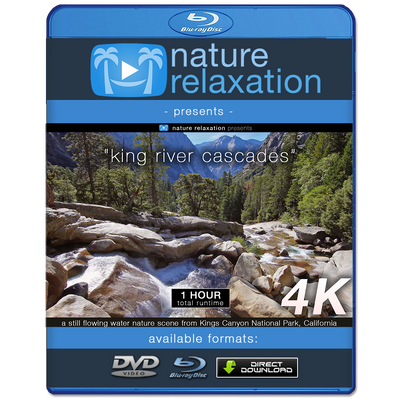 "King River Cascades" Static Nature Video Scene 4K UHD