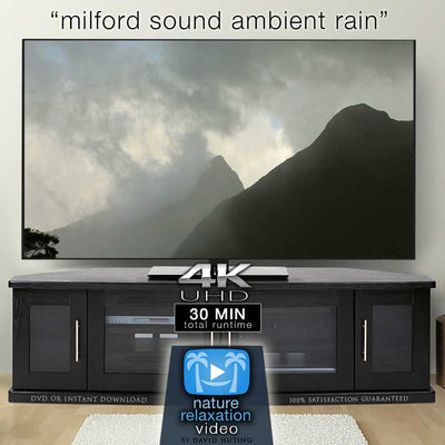 "Milford Sound Ambient Rain" 30 MIN Dynamic Nature Video 4K