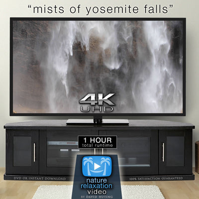 "Mists of Yosemite Falls" 1 Hour Static 4K Nature Relaxation Video