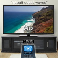 "NaPali Coast Waves" Kauai 1 HR Still Nature Relaxation Video 1080p HD