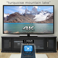 "Turquoise Mountain Lake" Patagonia 1HR Static Video 4K