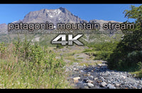 "Patagonian Mountain Stream" 1 HR  Static Nature Video 4K