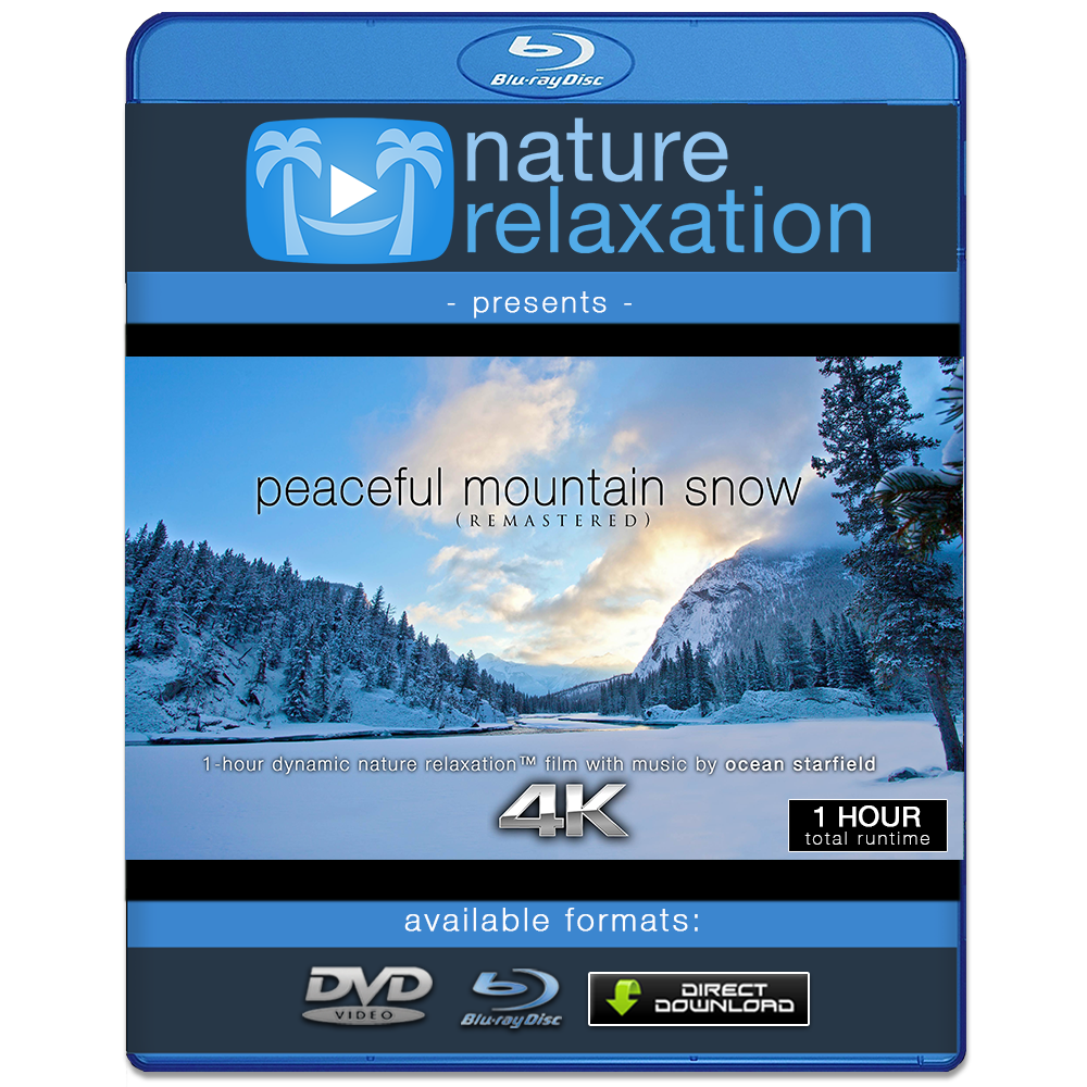 "Peaceful Mountain Snow (Remastered)" 1 HR Dynamic Nature Film in HD
