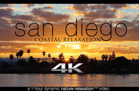 "San Diego Coastal Relaxation" 1 HR Dynamic 4K Nature Video