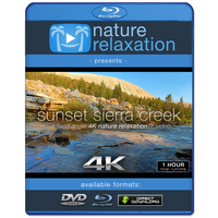 "Sunset Sierra Creek" 4K Nature Relaxation Video & Screensaver