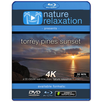 "Torrey Pines Sunset" La Jolla 30 Minute 4K Nature Relaxation Video