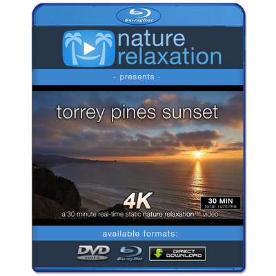 "Torrey Pines Sunset" La Jolla 30 Minute 4K Nature Relaxation Video