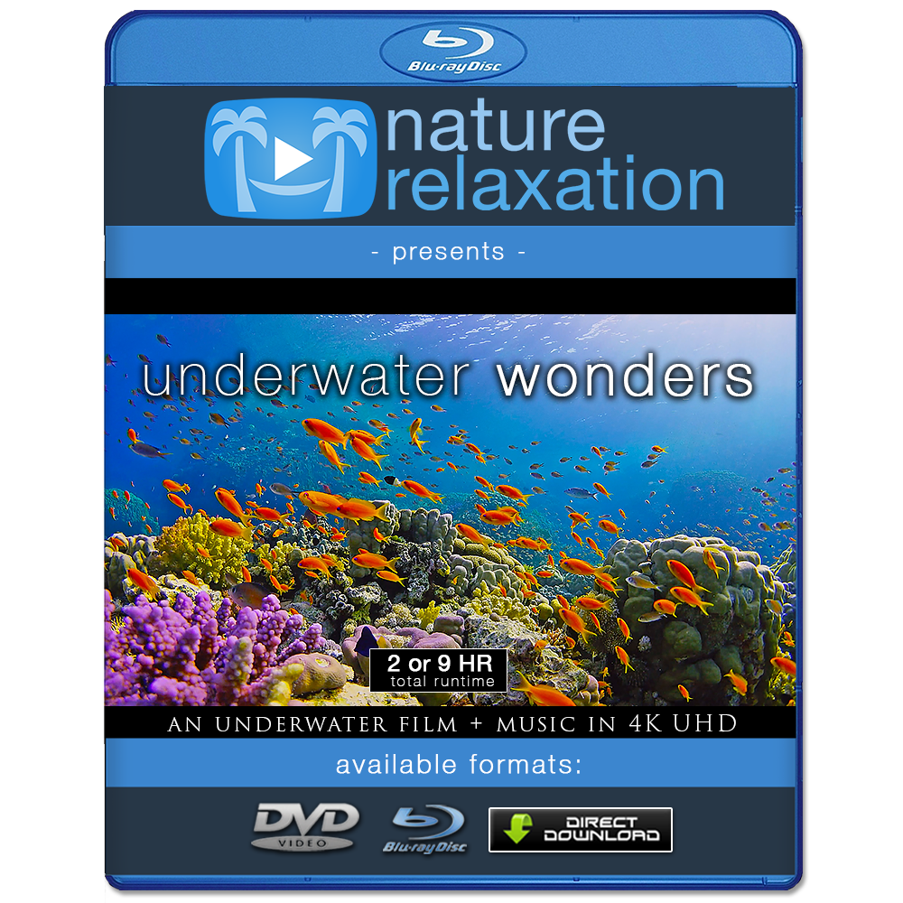 "Underwater Wonders" 2 or 9 HR Underwater Film + Music in 4K UHD