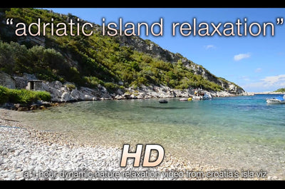 "Viz Island: Adriatic Island Relaxation" 1 HR Dynamic Nature Video