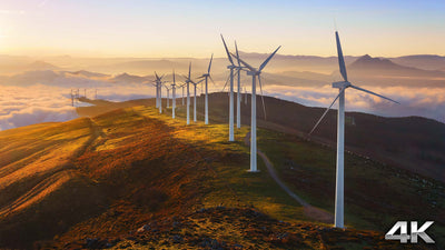 "Coastal Windmills Relaxation" Australia 30 Min Aerial Film in 4K 60