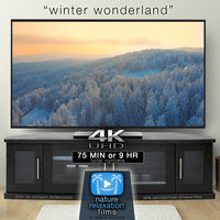 "Winter Wonderland" 75 Min or 9 Hour Aerial Nature Film in 4K UHD