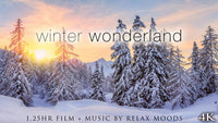 "Winter Wonderland" 75 Min or 9 Hour Aerial Nature Film in 4K UHD