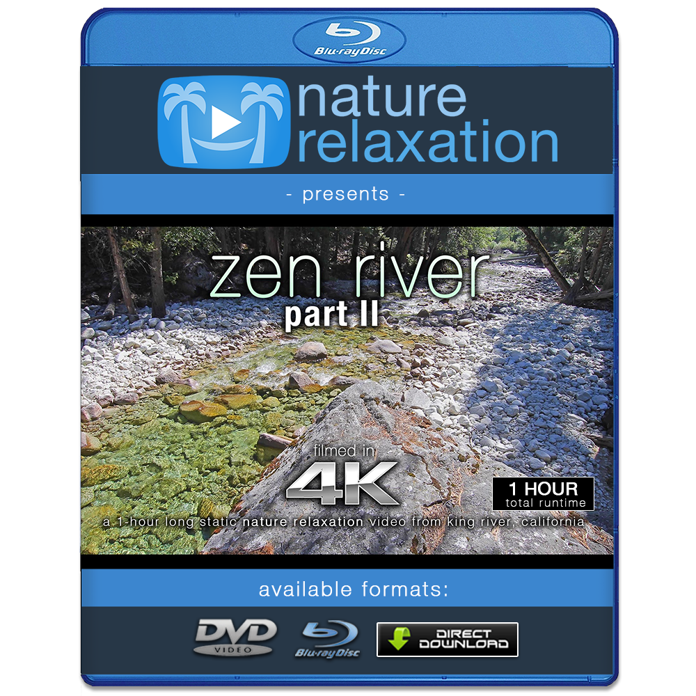 "Zen River II" 1 Hour Static Nature Video / Screensaver 4K